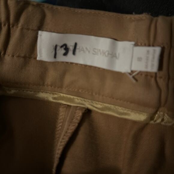 Jonathan Simkhai Size 8 Jett Remix Cargo Micro Shorts Nutmeg Tan Neutral Career - Picture 10 of 14